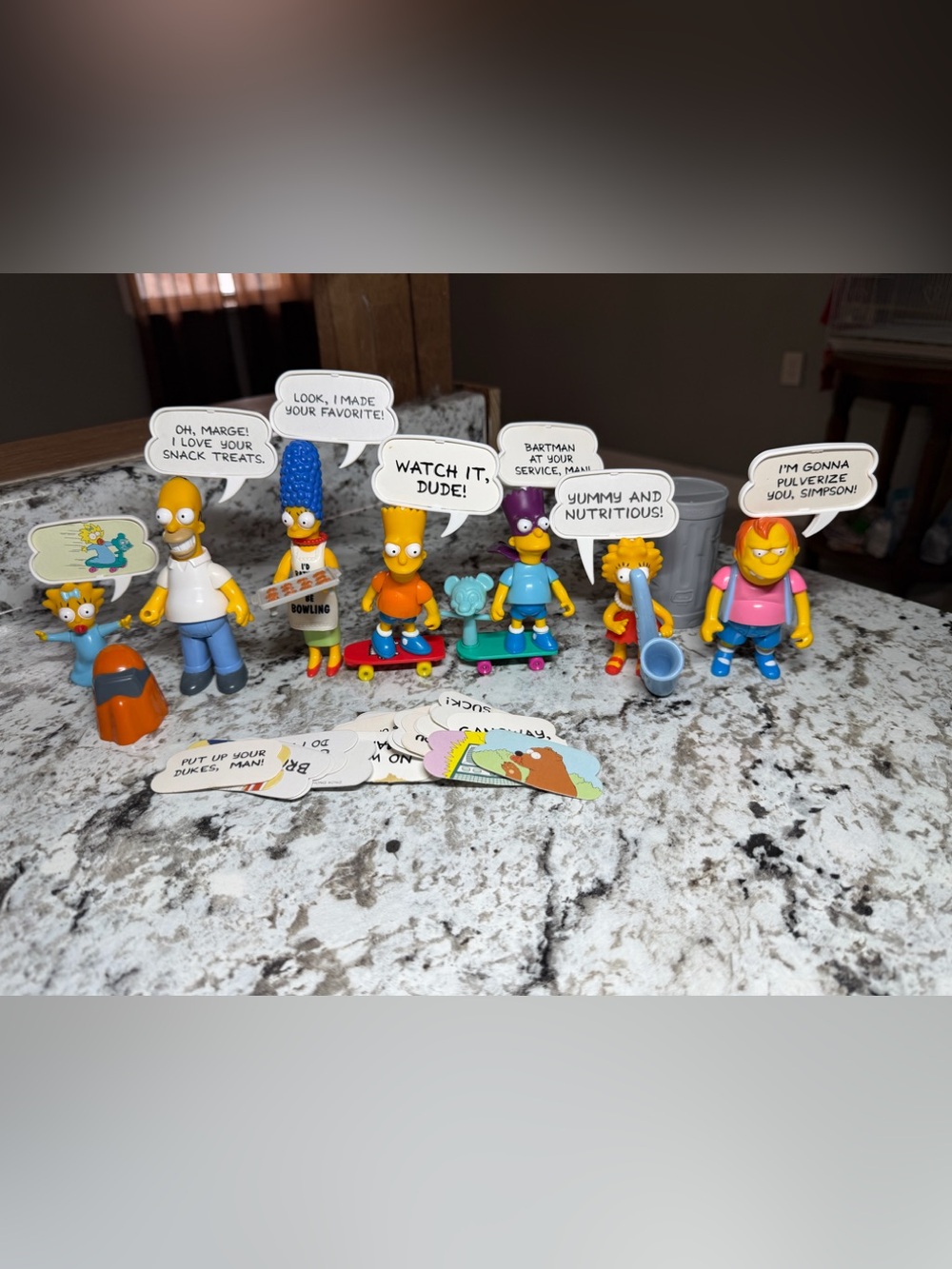 Vintage 1990 Mattel The Simpsons Action Figure Lot